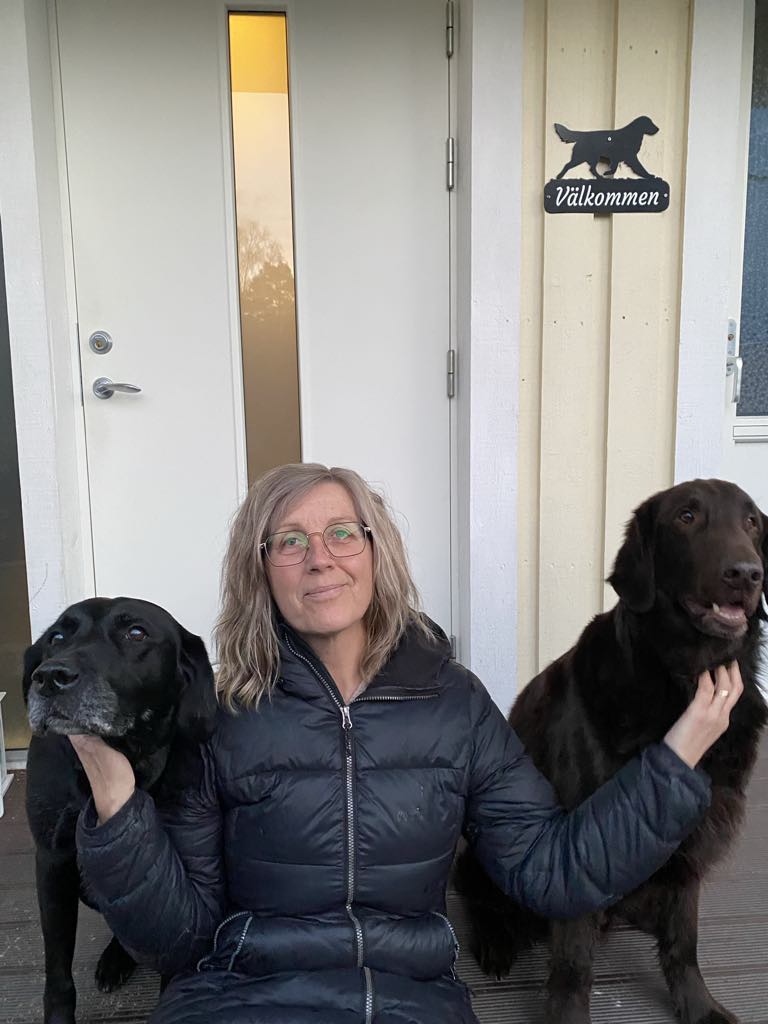Ordförande Mia och hennes hundar
