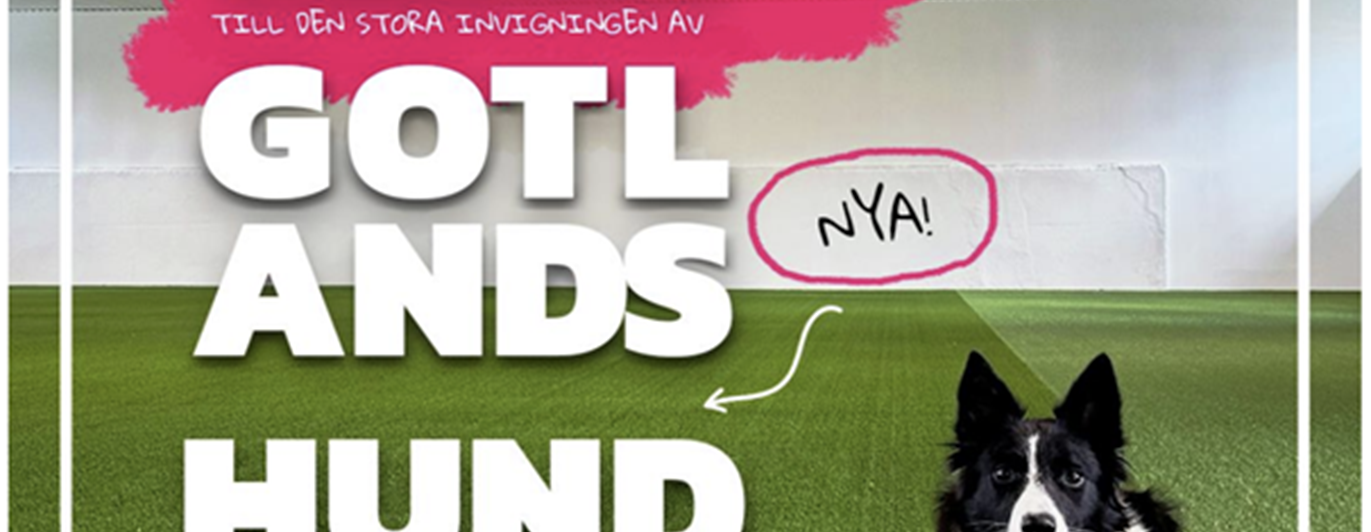 Välkomna till Gotlands nya hundhall