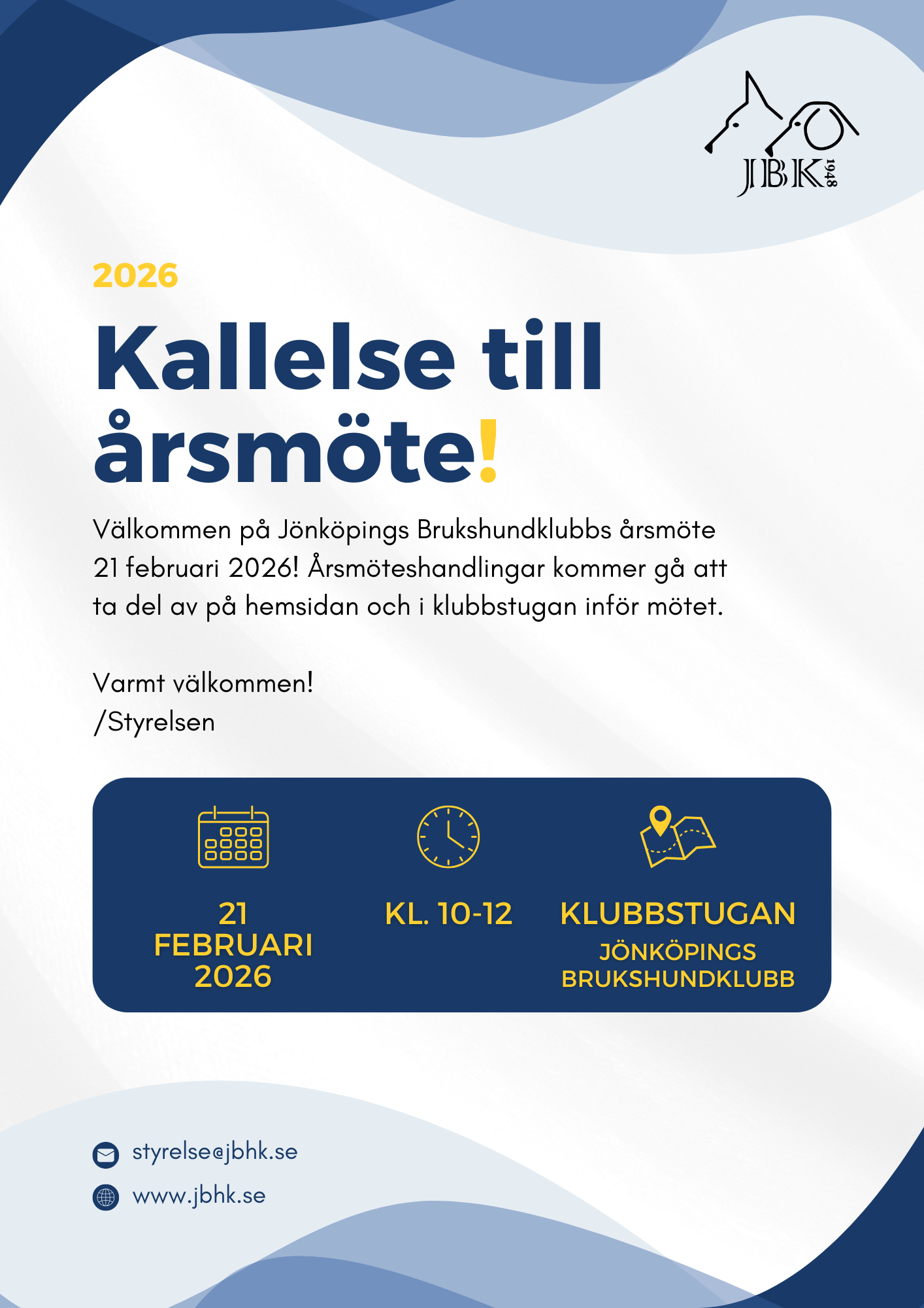 Kallelse till årsmöte 2026