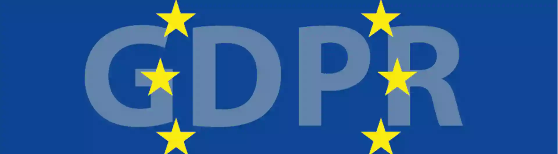 EU symbol GDPR text