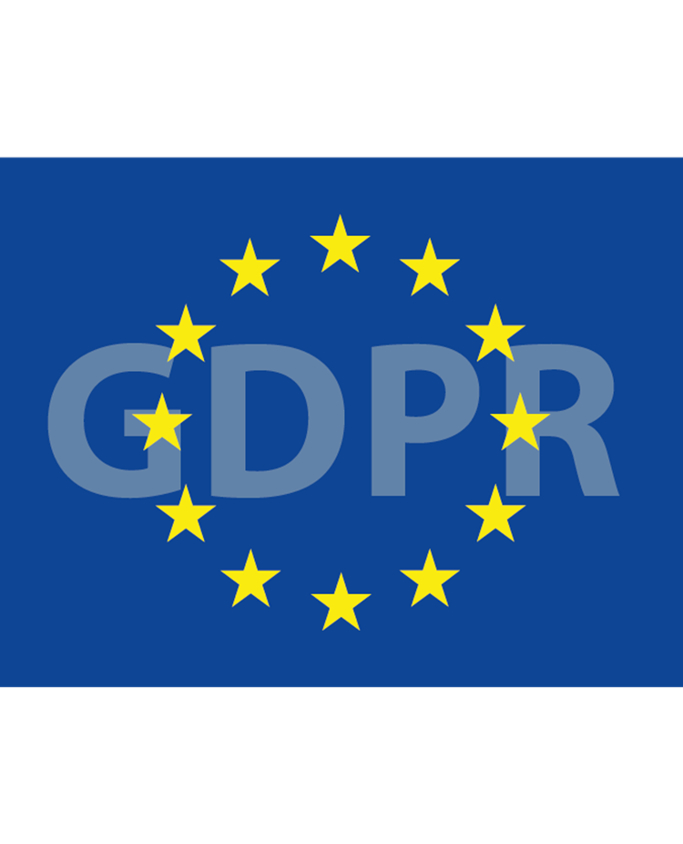 EU symbol GDPR text