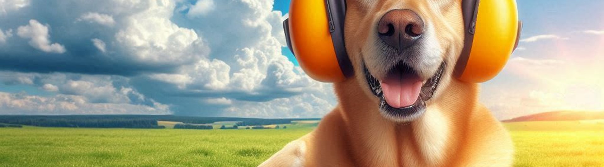 Hund med hörselkåpor