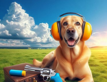 Hund med hörselkåpor