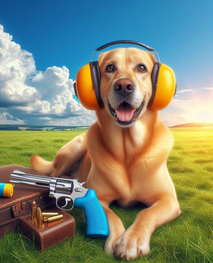 Hund med hörselkåpor