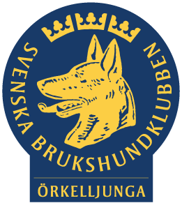 SBKs emblem med Örkelljunga brukshundklubbs logga