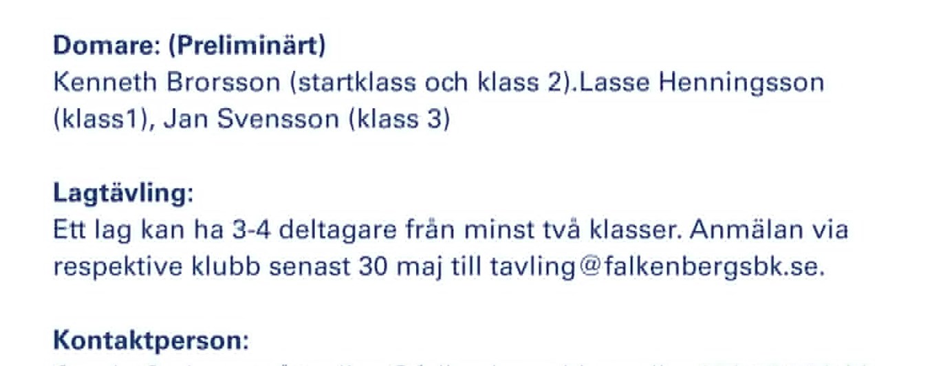 Vi firar nationaldagen med lydnadstävlingar med samtliga klasser på Falkenbergs Brukshundklubb.