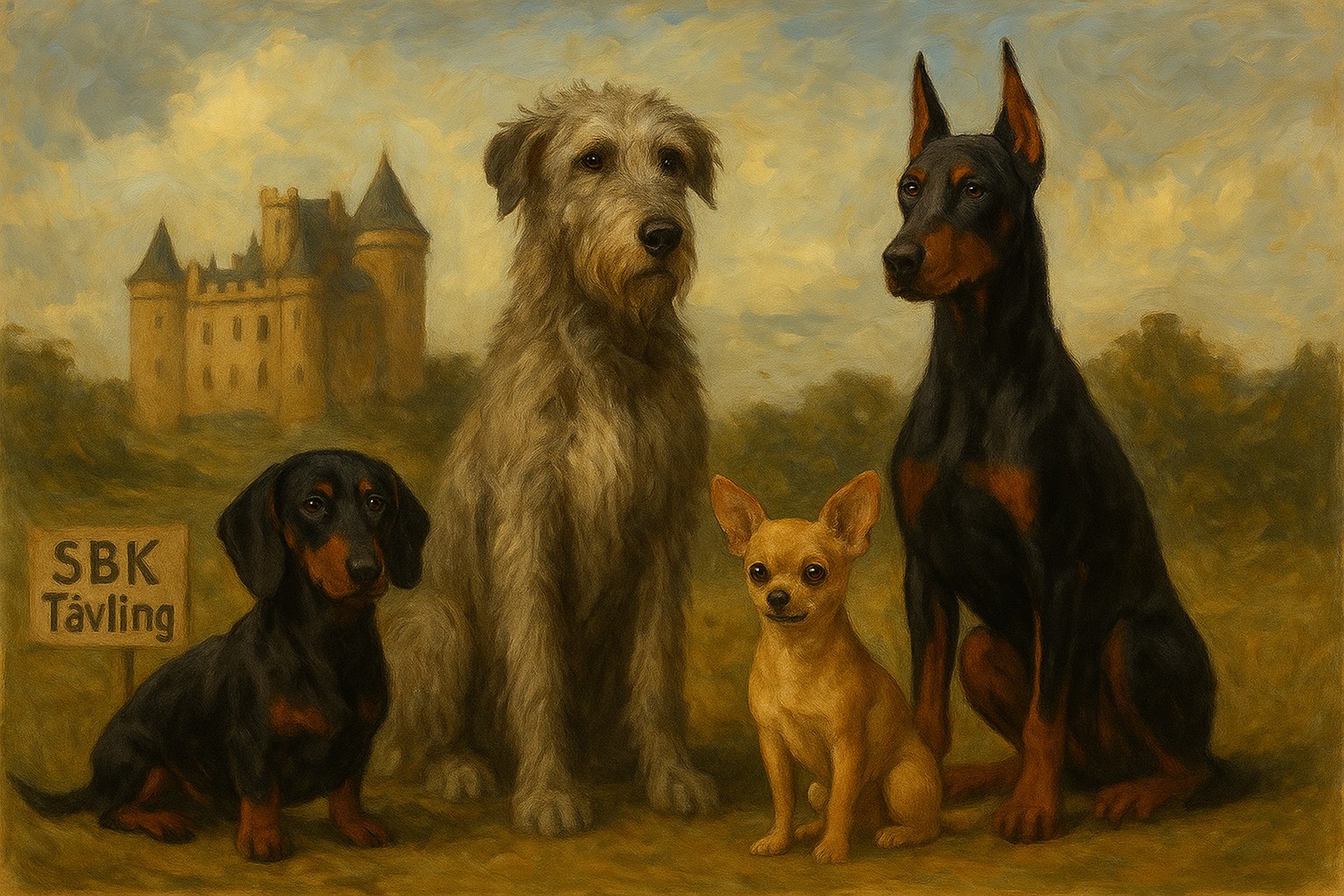 Skylt med sbktävling