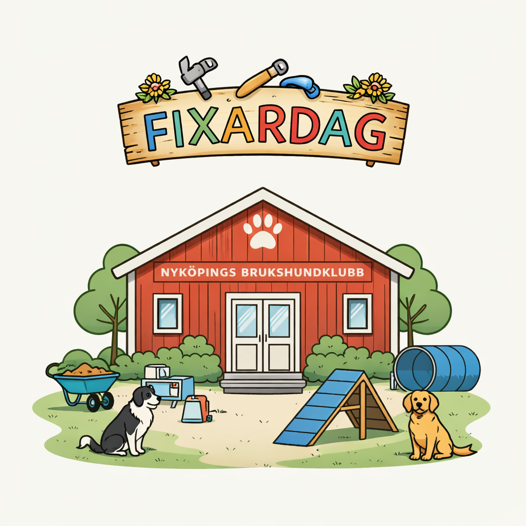 Fixardag på Nyköpings Brukshundklubb.