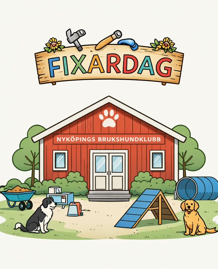 Fixardag på Nyköpings Brukshundklubb.