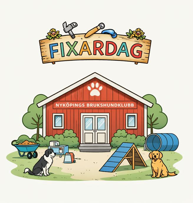 Fixardag på Nyköpings Brukshundklubb.