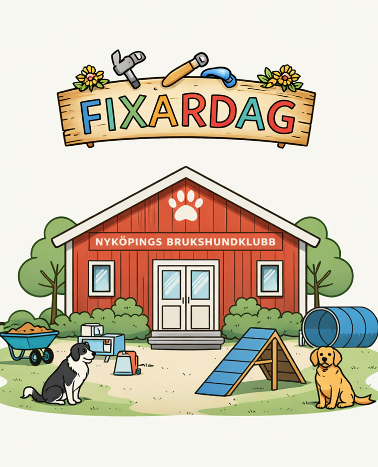 Fixardag på Nyköpings Brukshundklubb.