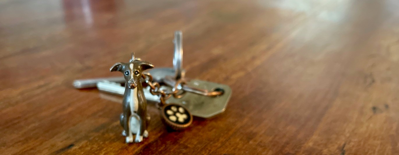 Nyckelknippa med hund