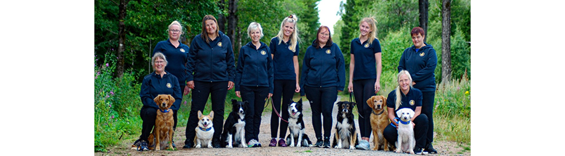 Svenska landslaget som tog lagguld på nordiska mästerskapen i rallylydnad 2025