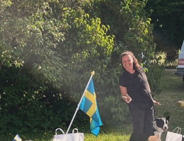 Förare och hund firar 4:e plats