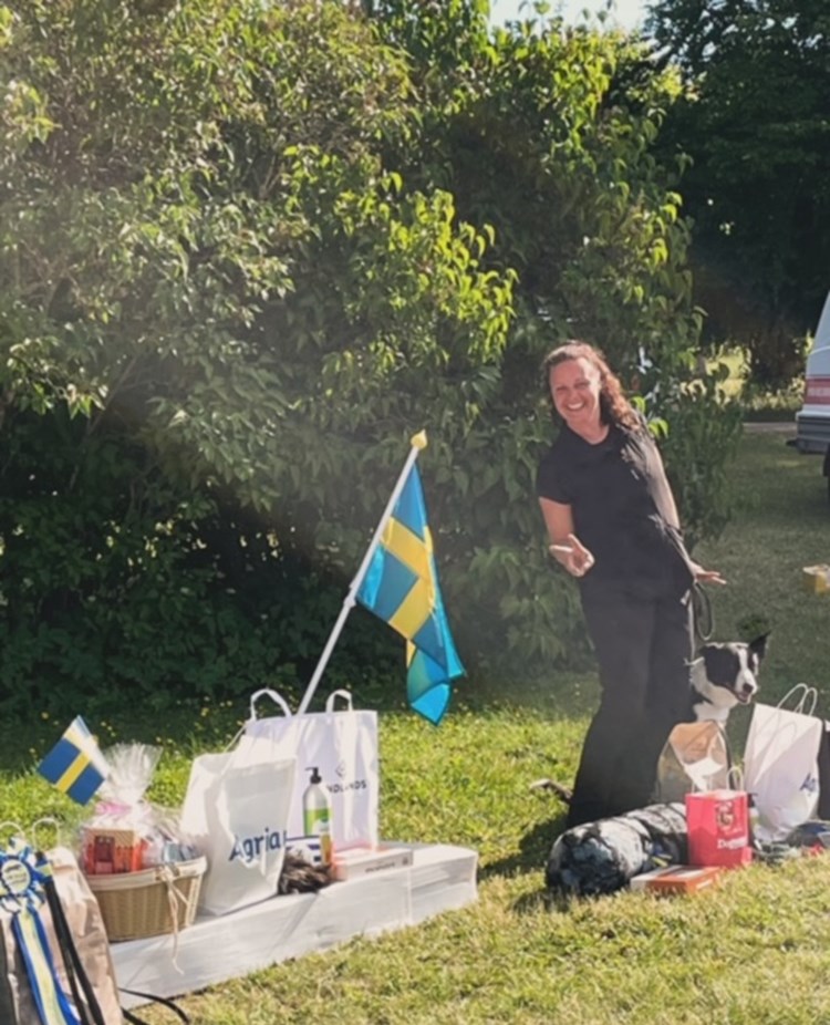 Förare och hund firar 4:e plats