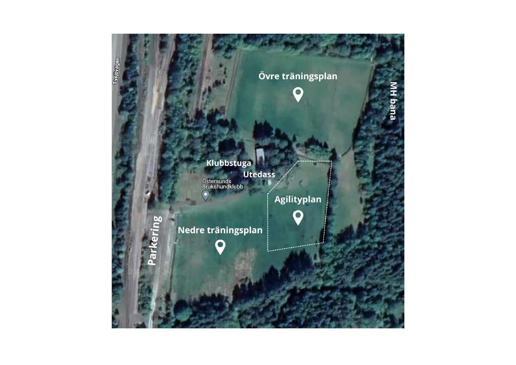 Kartbild över anläggningen