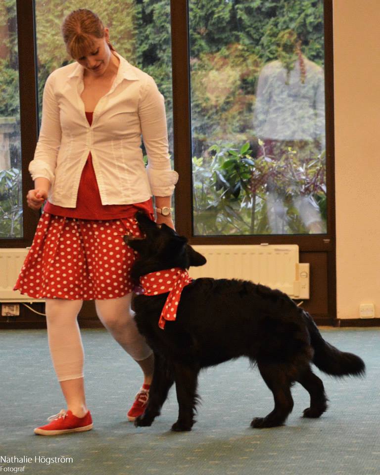 Annette och Zinnie kör freestyle