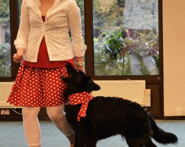 Annette och Zinnie kör freestyle