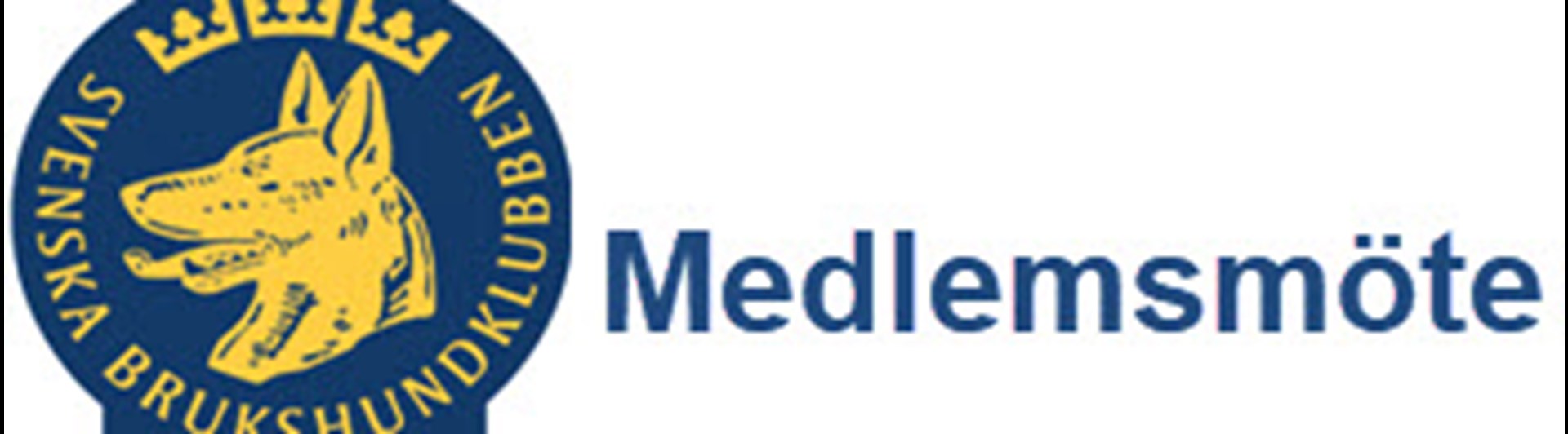 SBK Övre Norrlands distrikt logga med texten Medlemsmöte