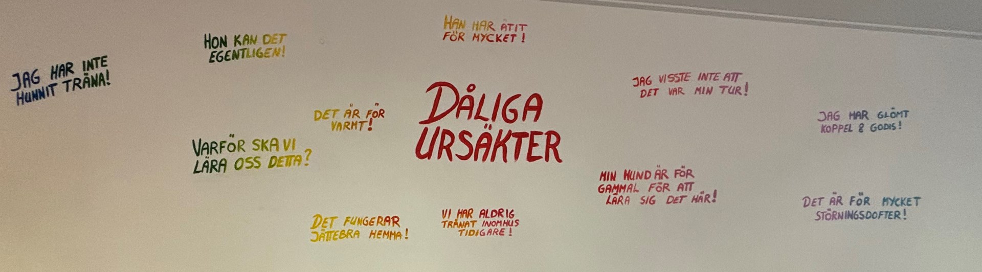 Dåliga ursäkter!