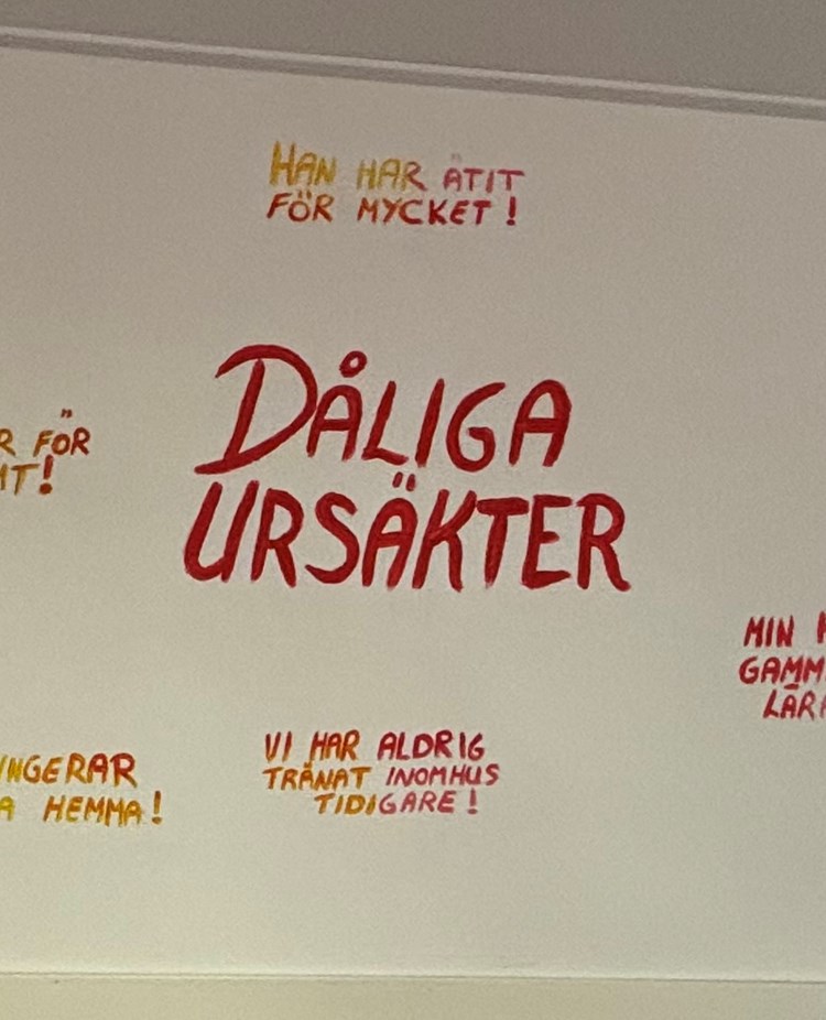 Dåliga ursäkter!