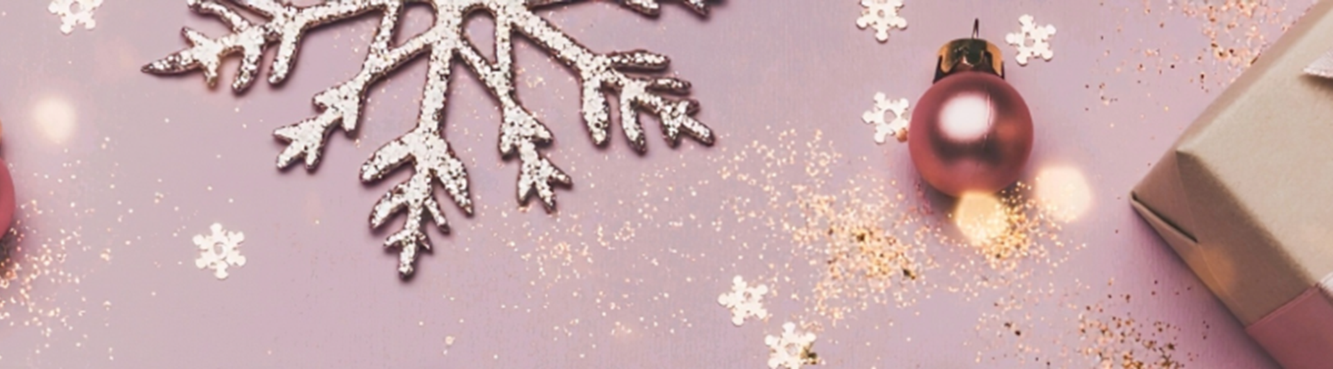 Rosa bakgrund med jultema