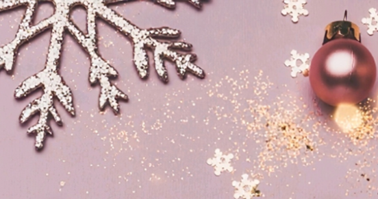 Rosa bakgrund med jultema