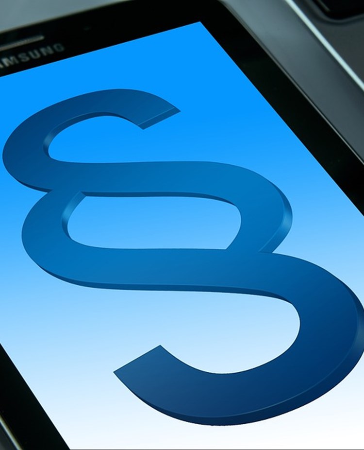 Paragraf på smartphone