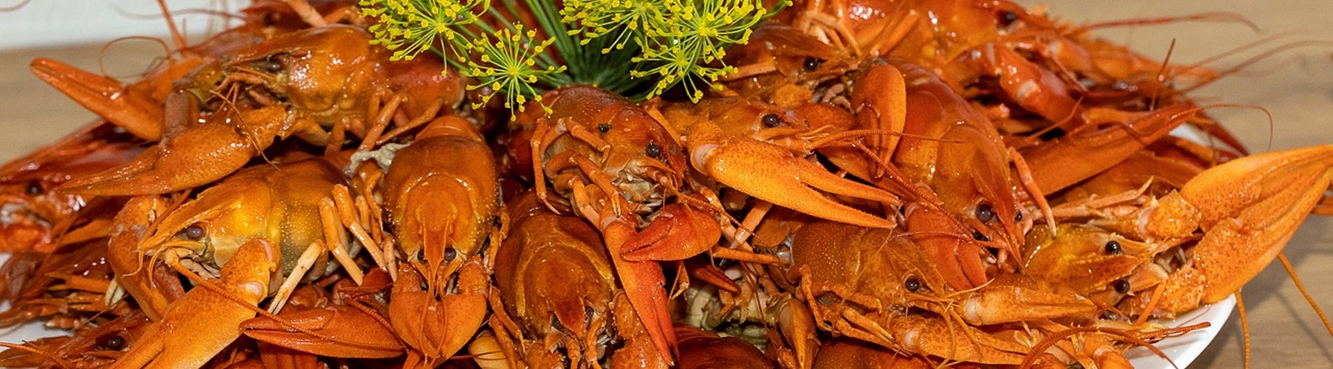 Kräftor på ett fat