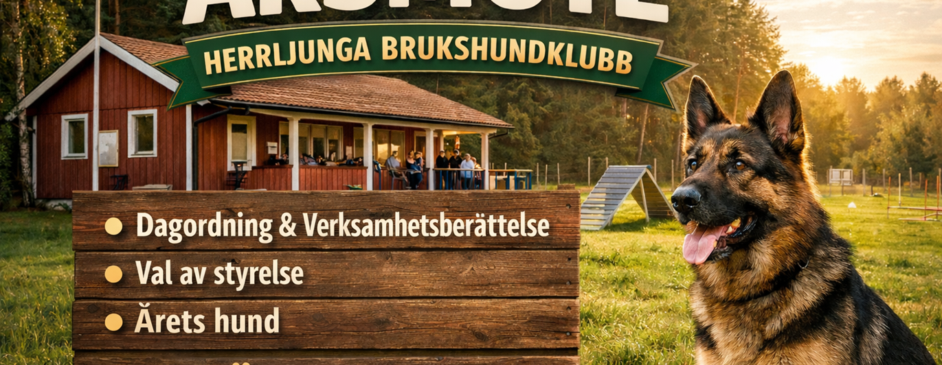 Årsmöte Herrljunga Brukshundklubb
