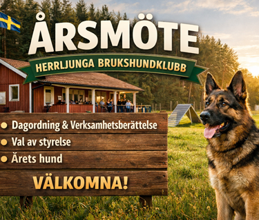 Årsmöte Herrljunga Brukshundklubb