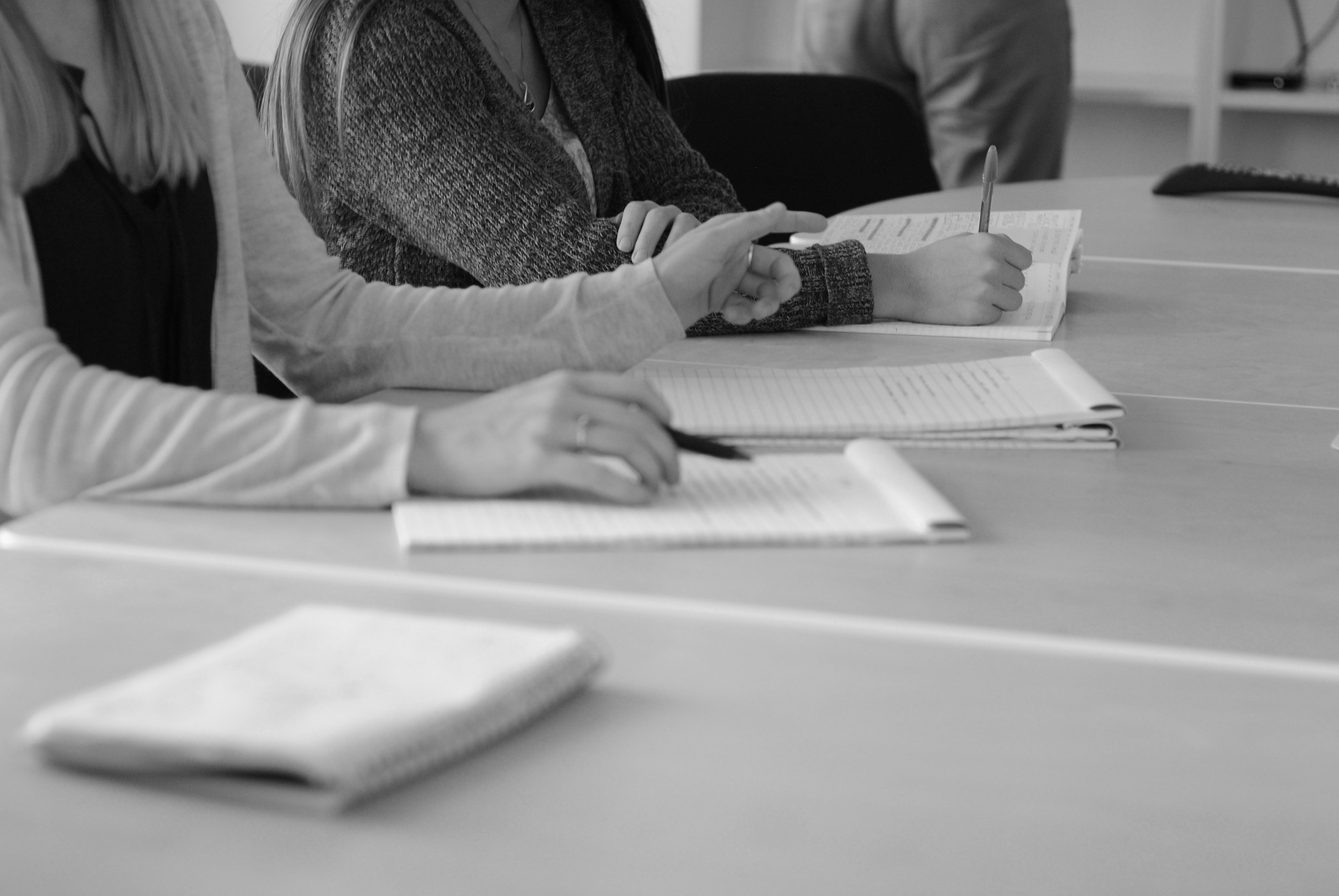 Bild som visar deltagare i möte.