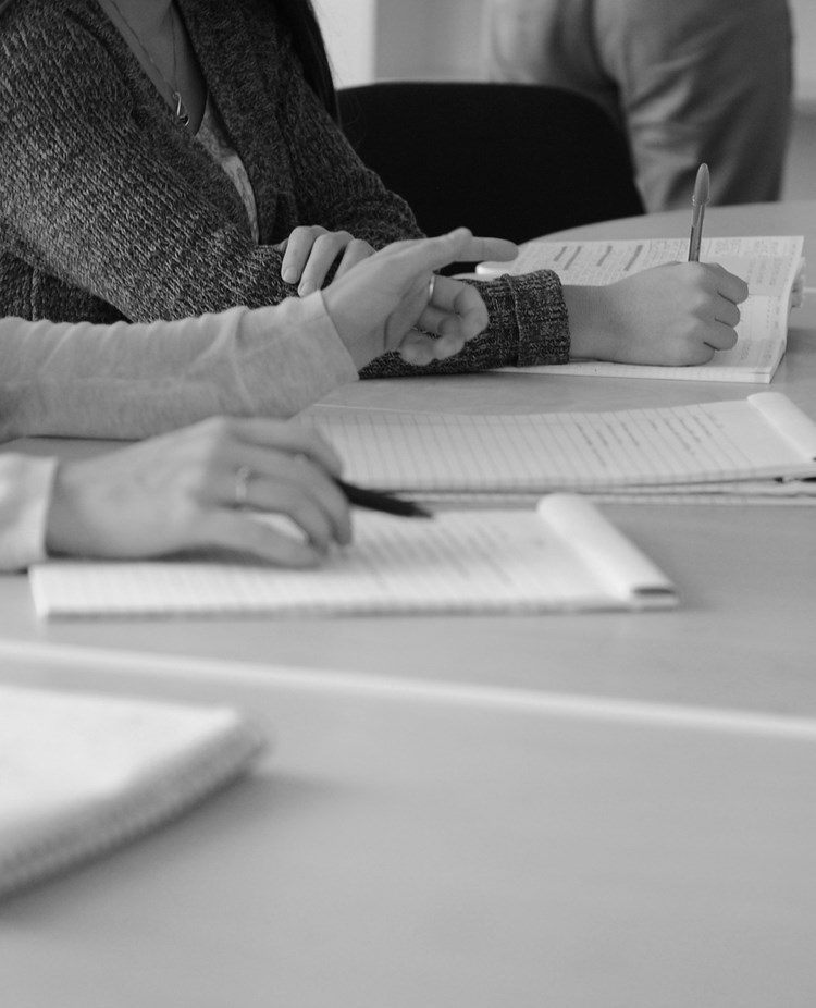 Bild som visar deltagare i möte.