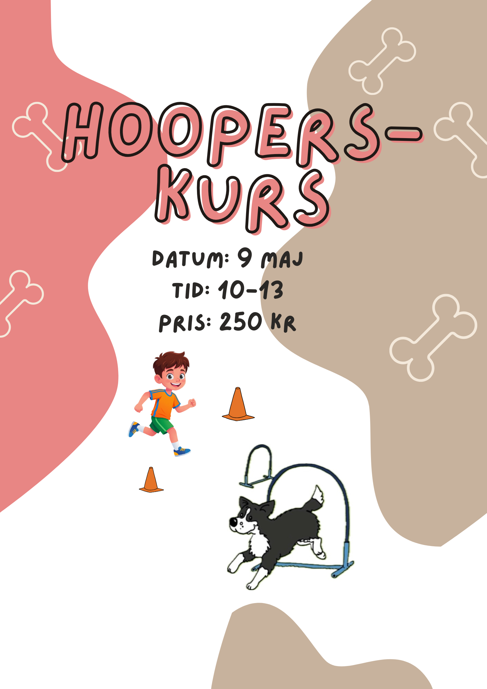 en bild med information angående hoopers kurs