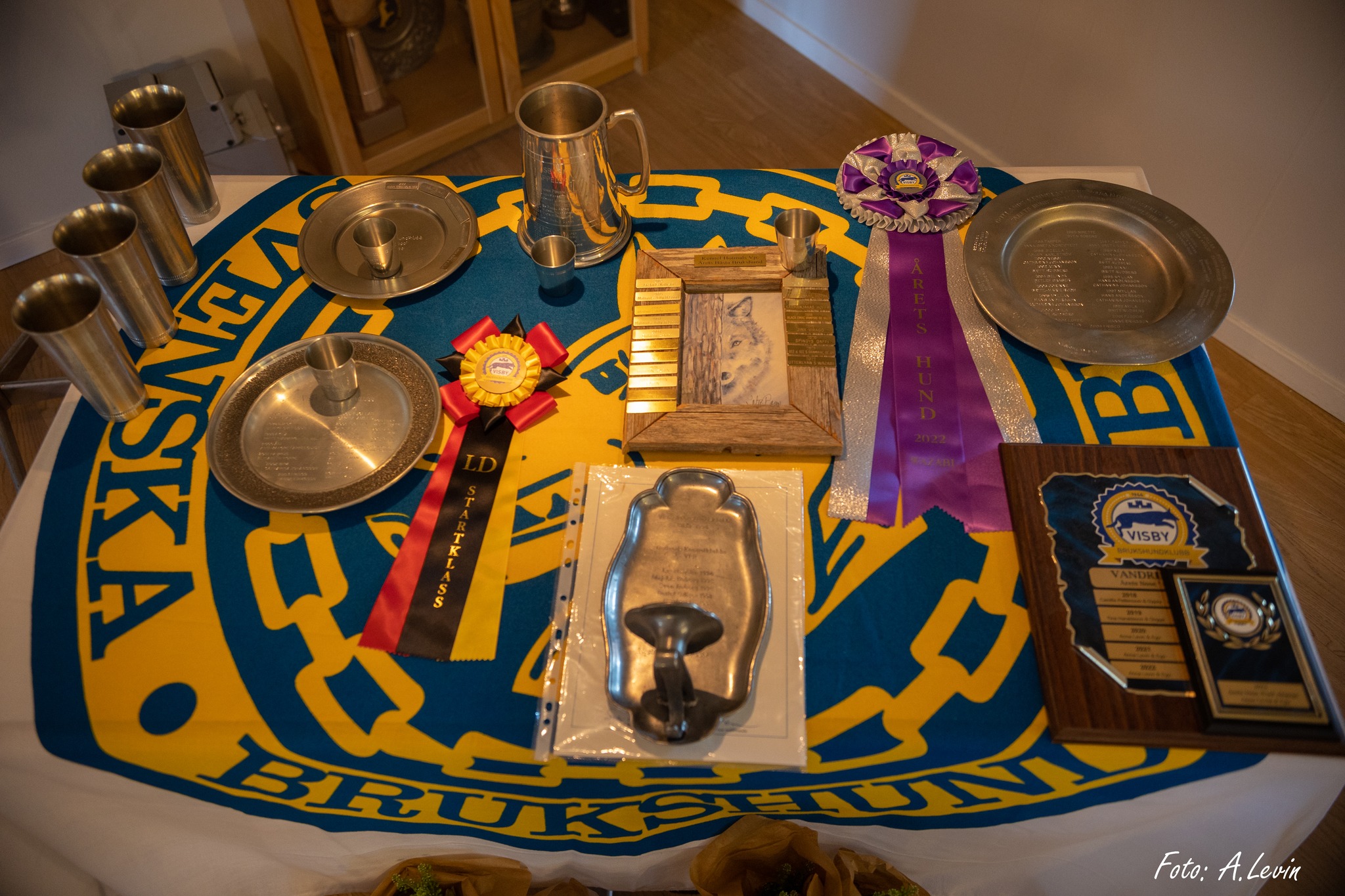 Prisbordet på Årsmötet 2023, Visby BK