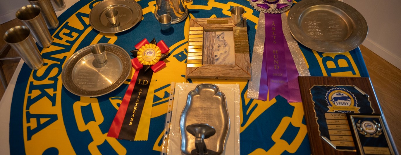 Prisbordet på Årsmötet 2023, Visby BK