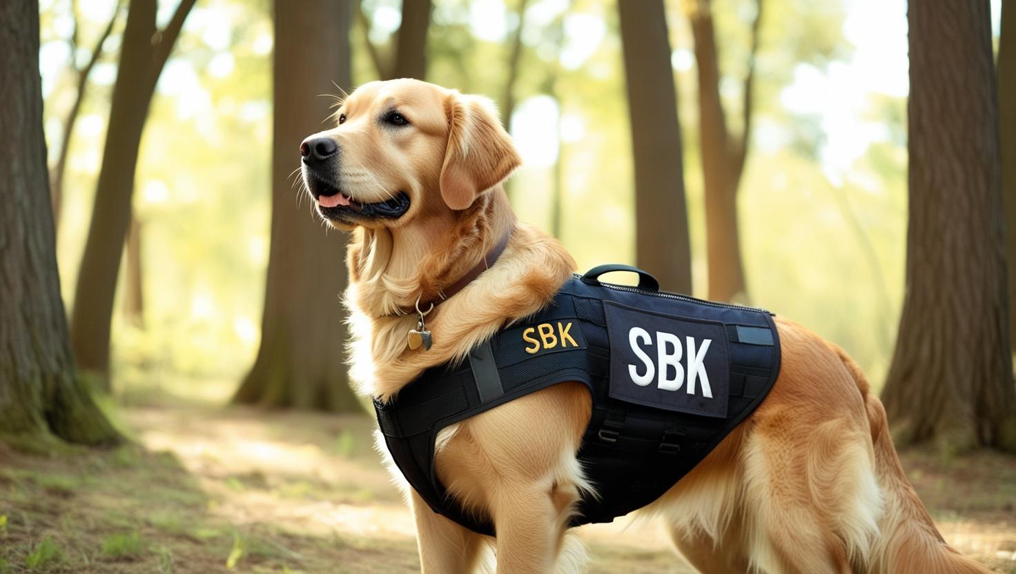 Hund med tjänstetecken