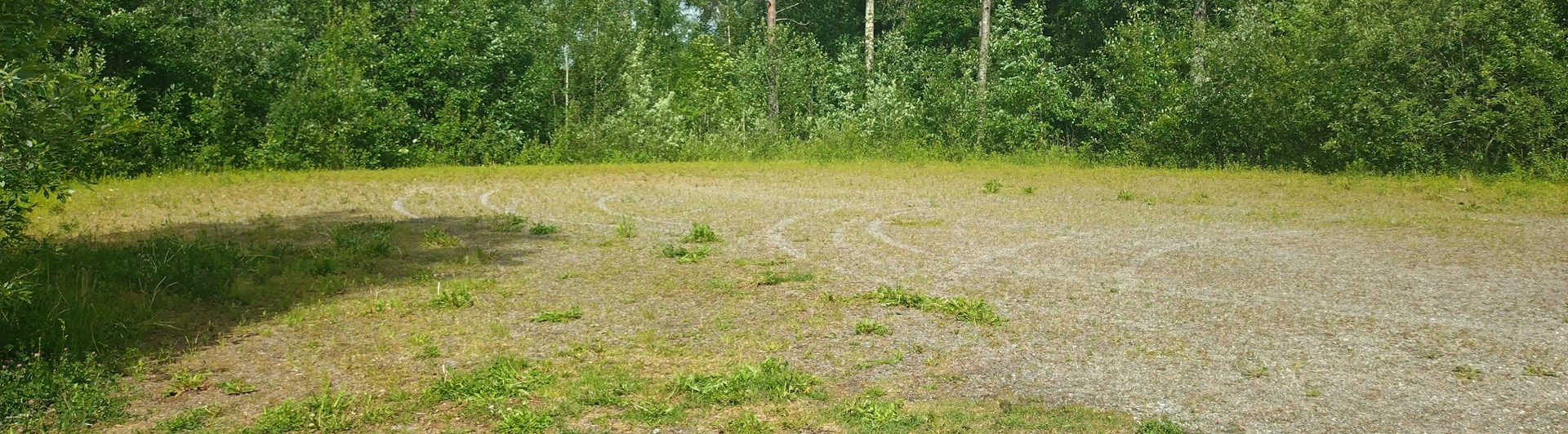 Bild på husvagnsparkeringen