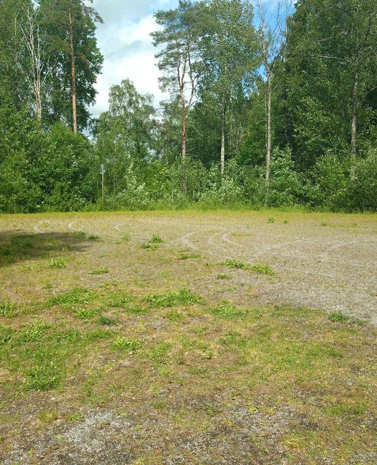 Bild på husvagnsparkeringen