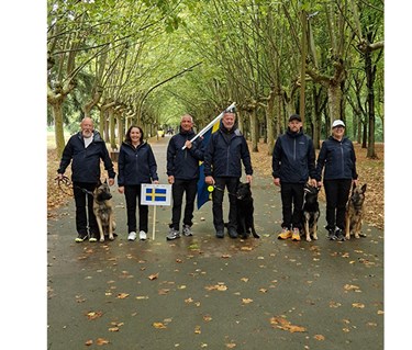 Bild på det svenska landslaget vid VM i IGP 2025