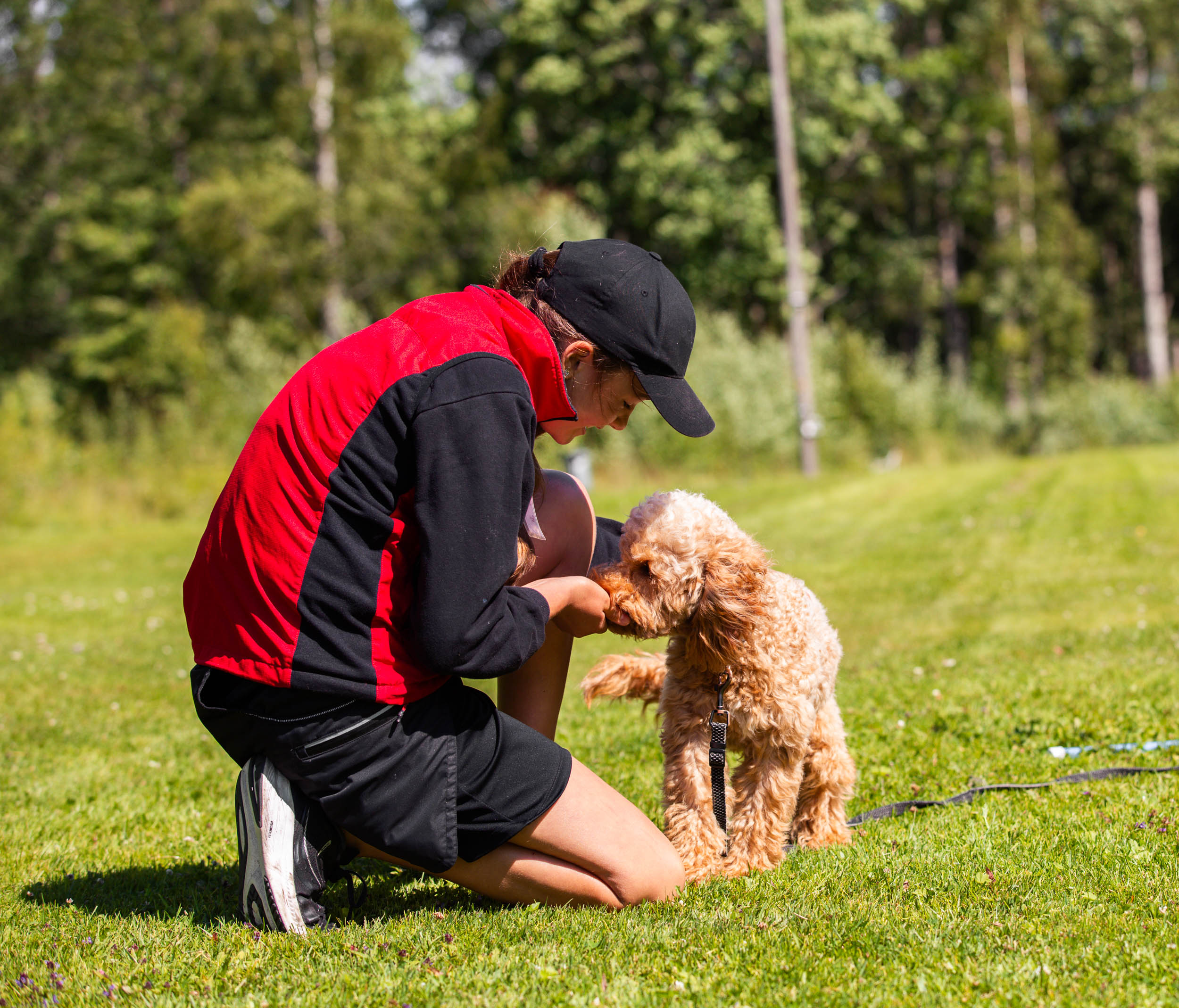Barn med hund