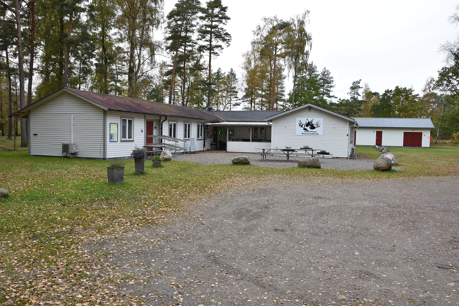En bild på Falkenbergs Brukshundklubbs klubbstuga