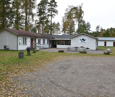 En bild på Falkenbergs Brukshundklubbs klubbstuga