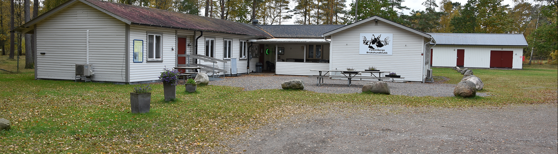 En bild på Falkenbergs Brukshundklubbs klubbstuga