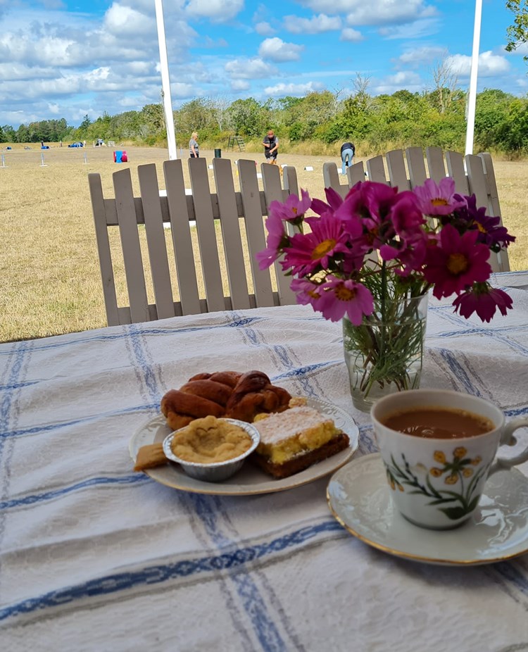 Fika på klubben