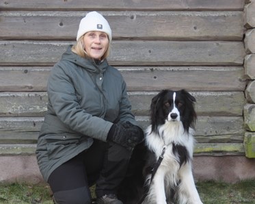 Marit och Australian Shepherd