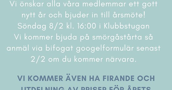 Årsmöte 2026