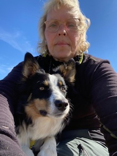 Bordercollie Lo och matte