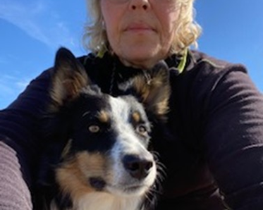 Bordercollie Lo och matte