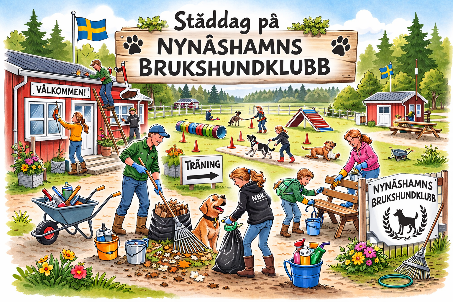 Städdag på klubben